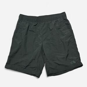 The North Face Olive Green Athletic Shorts Mens Medium Elastic Waist Trail Run X